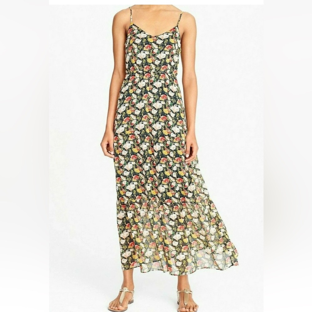 J.crew mercantile chiffon tiered floral maxi dress 6 - Picture 8 of 10